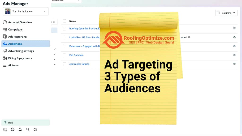 Three types of Facebook ad targeting